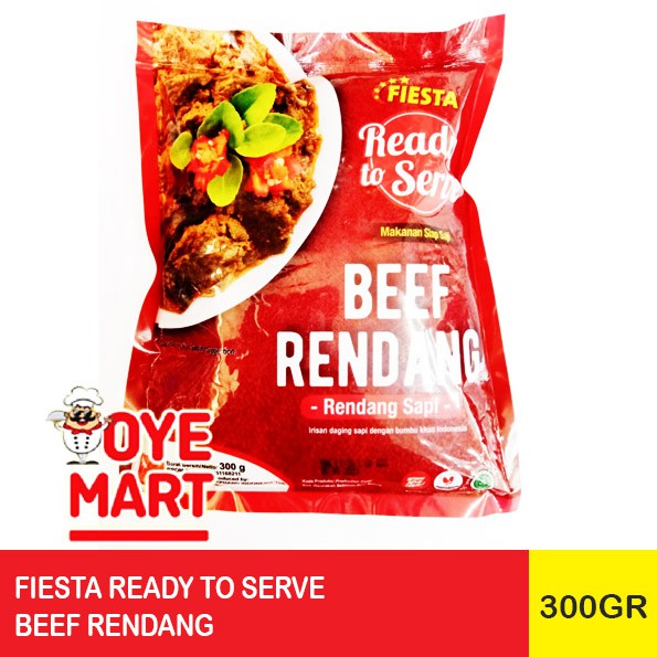 FIESTA READY TO SERVE BEEF RENDANG 300GR / RENDANG SAPI