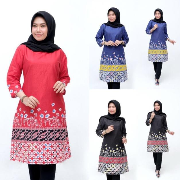 Atasan Batik Model Baju Atasan Wanita Terbaru 2020 ...