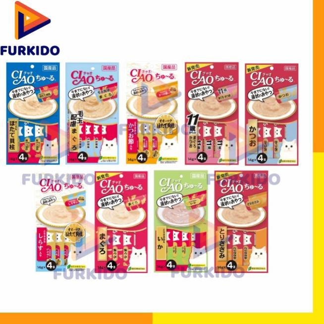 Ciao Chu Ru / Snack Kucing / Creamy Cat Treats - TUNA KATSUO
