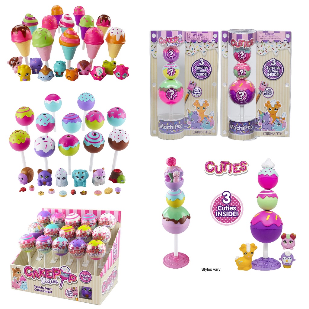 Cakepop Cuties Surprise Lollipop Ice Cream Mochipop Pencil Topper Squishy Foam