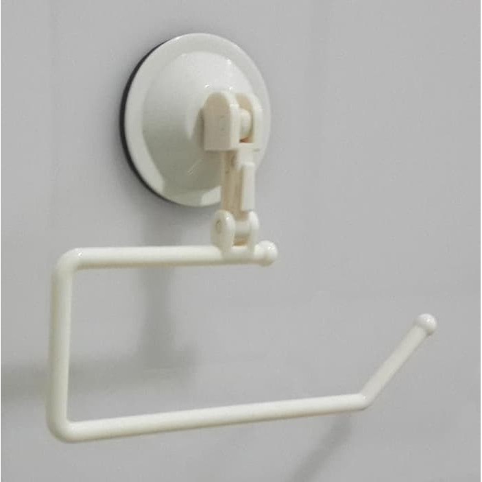 IKILOSHOP Toilet Roll Holder With Suction Vacum Tanpa Paku Tempat Tissue Gulung