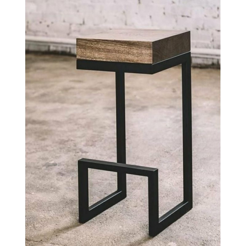 kursi bar stool kayu trembesi