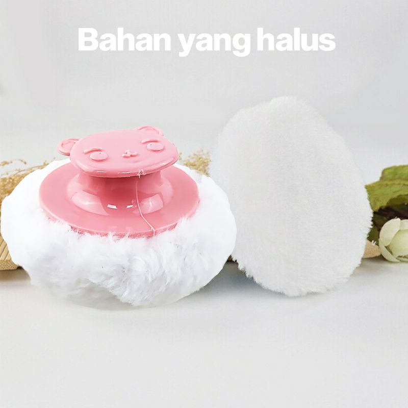 Dodo Spons Bedak Pita - Ninio Tepokan Puff Bedak Handle | Zippy Tepokan Bedak Bayi Lembut Puf Bedak  Bayi