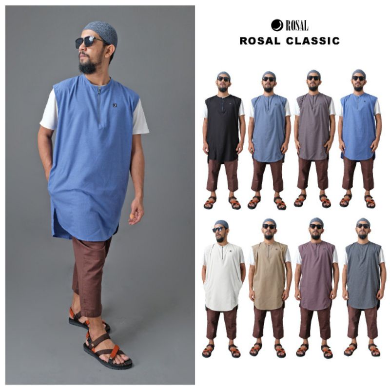 ROSAL CLASSIC ROMPI SHALAT SALAT SHOLAT SOLAT DEWASA PAKAIAN MUSLIM KURTA PRIA