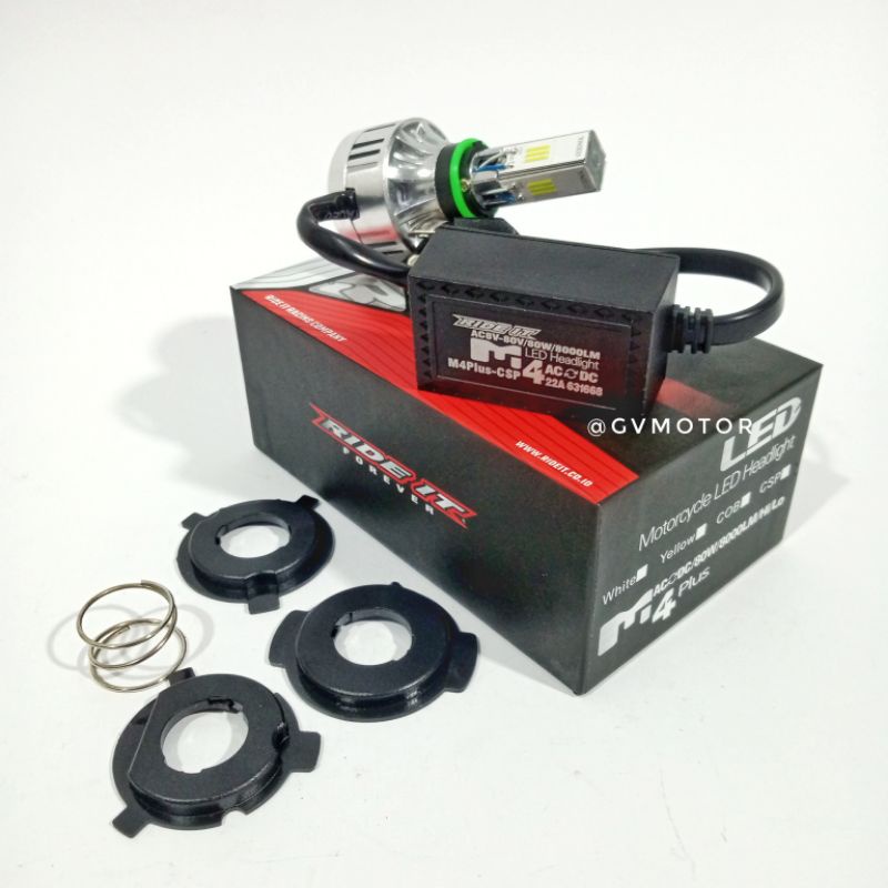 BOHLAM LAMPU LED MOTOR 3 SISI 4 SISI DOP LED M3 M4 60 WATT 80 WATT RIDE IT BEAT TIGER VARIO VIXION UNIVERSAL-1