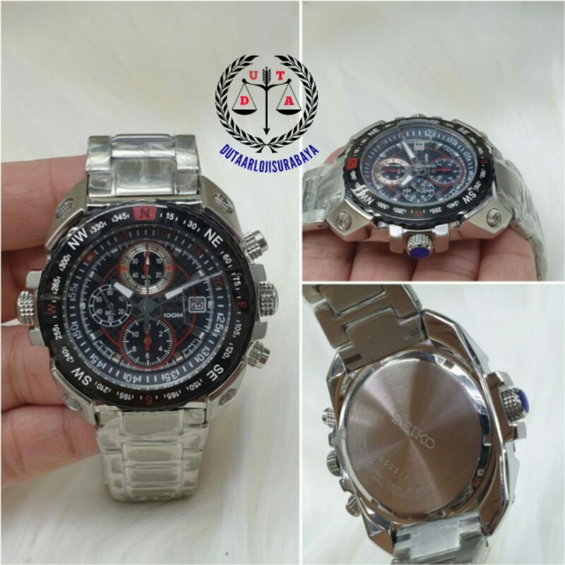 jam tangan pria seiko crono batre kualitas original