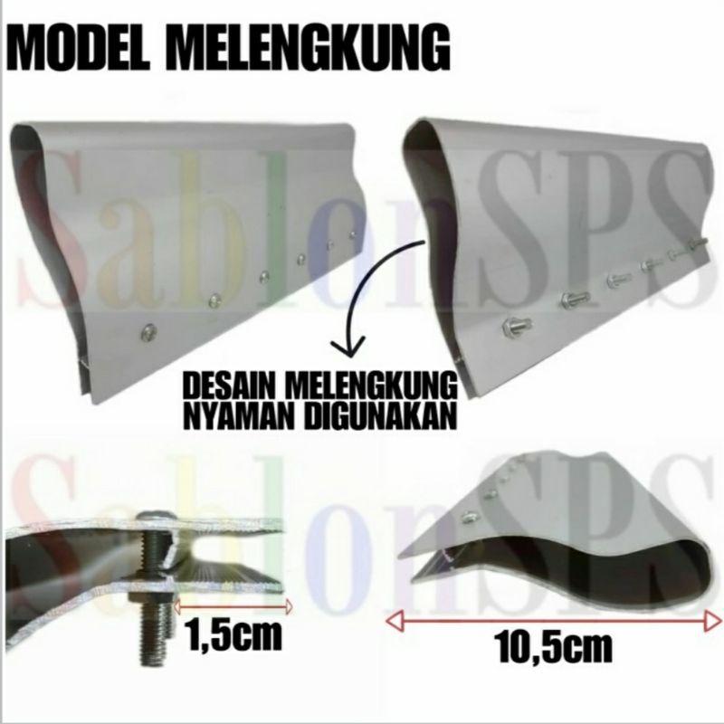 GAGANG RAKEL ALUMUNIUM P. 1CM MODEL S ERGONOMIS PER CM