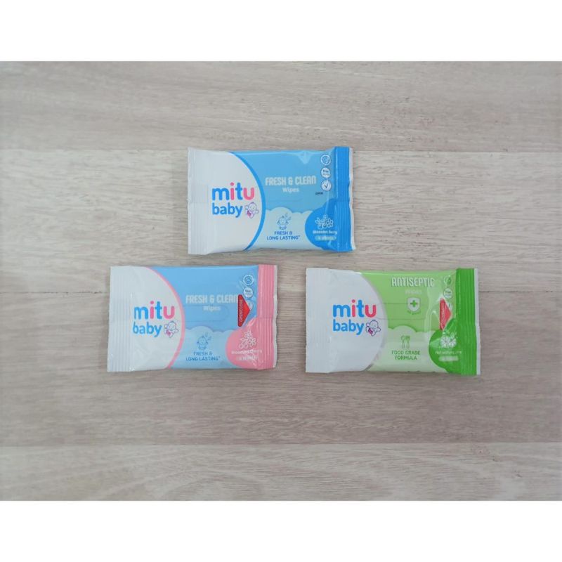 Mitu Babby Sachet Fres &amp; Clean / Tisu Basah Portabel