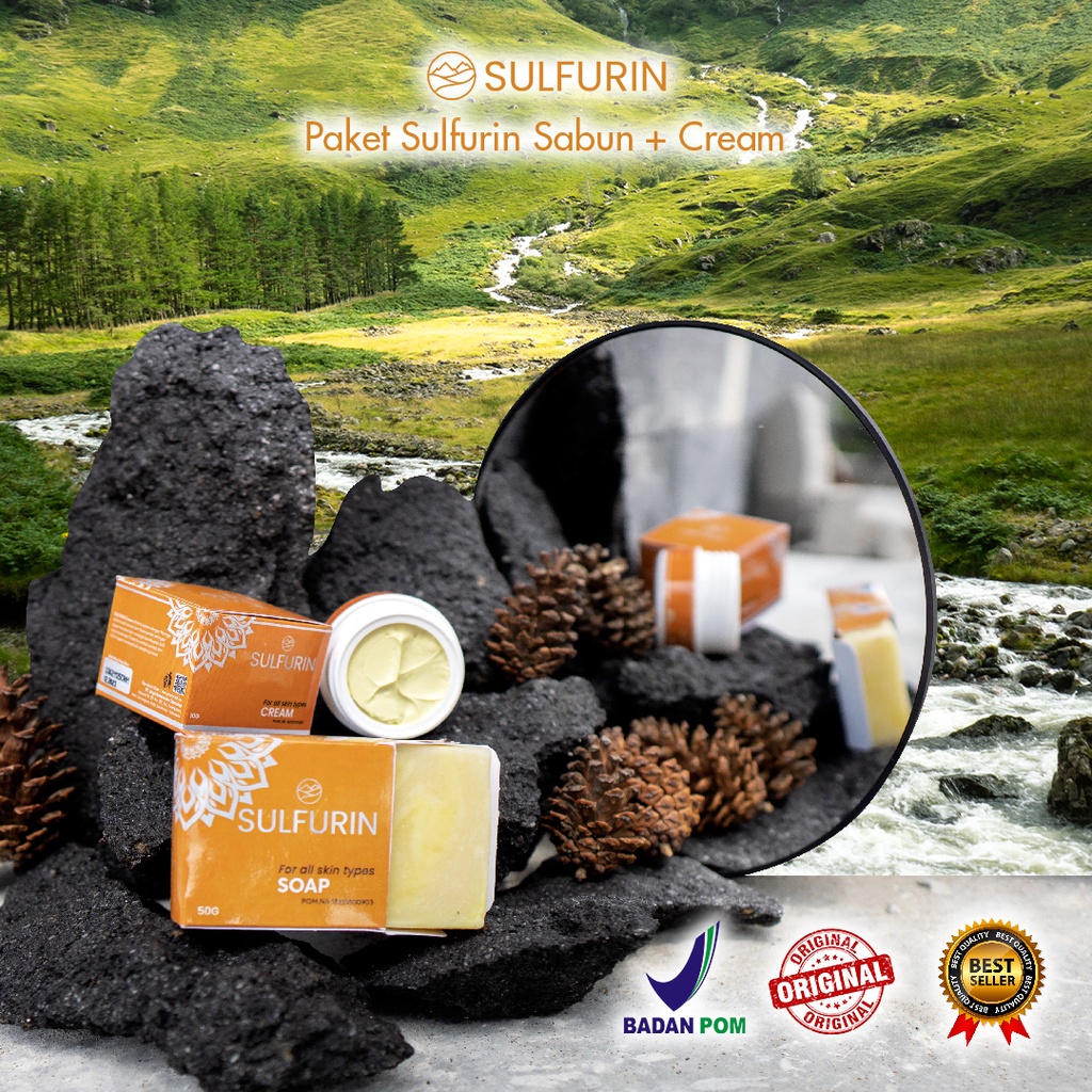 PAKET OBAT GATAL AMPUH SULFURIN SABUN DAN CREAM SALEP ORIGINAL