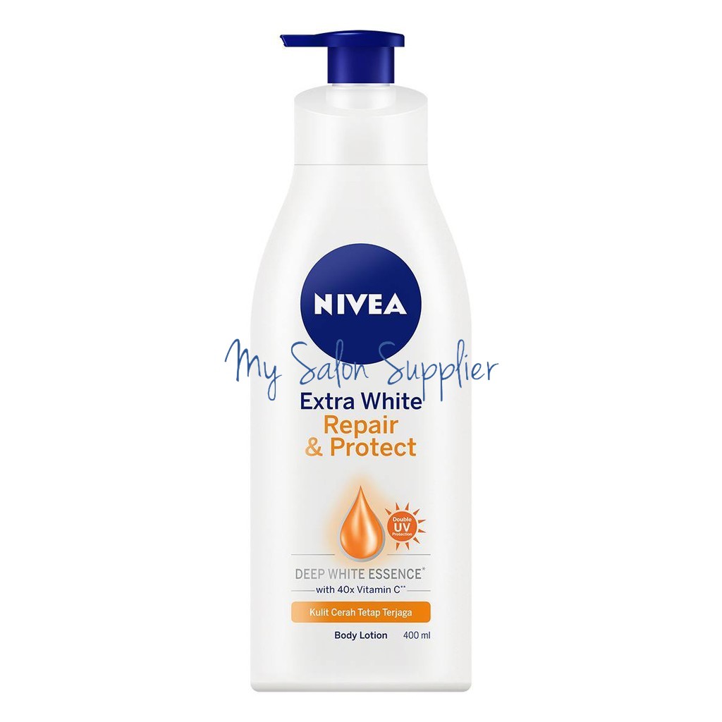 Nivea Extra White Repair &amp; Protect Double UV Body Lotion Pump 400ml