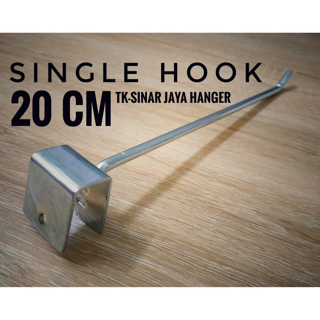 single hook ram pipa kotak 20cm