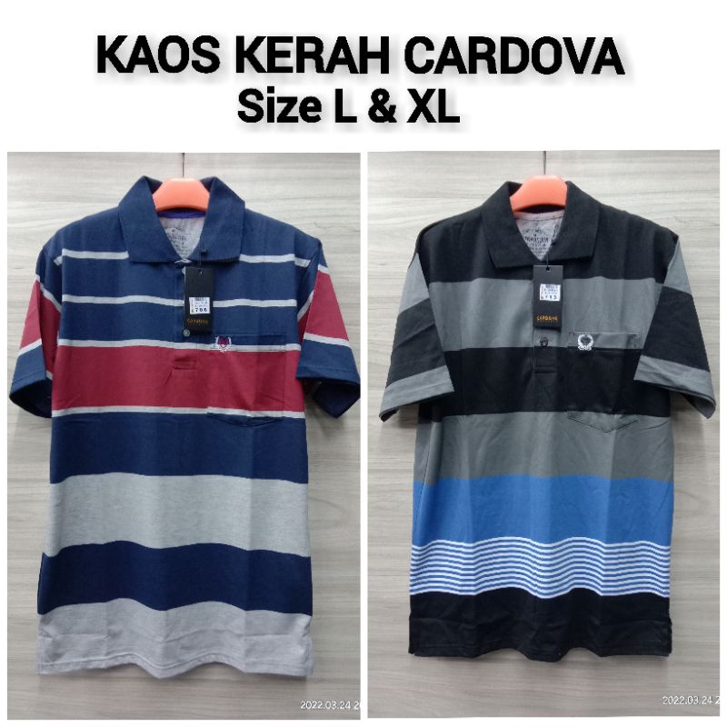 Kaos Kerah Bapak Katun Premium CARDOVA ukuran Jumbo