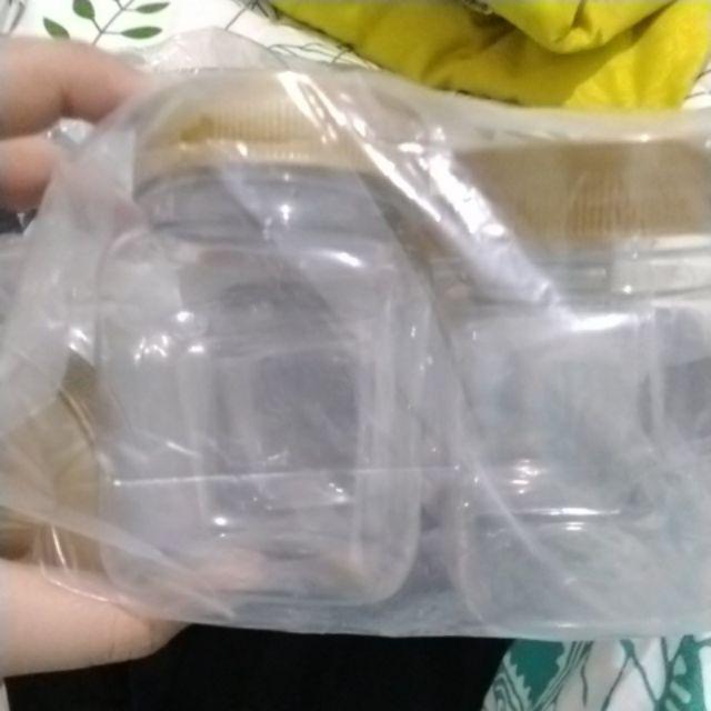 Toples/ Jar Plastik Mini/ Kue Kering/ Sambel/bawang Goreng/ Ikan/ Abon