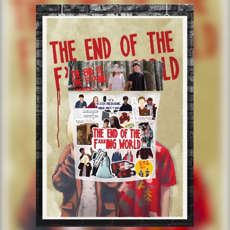 

[25 PCS STICKERS] Stickers The end of the F*cking World untuk laptop, hp, dll sudah dicutting