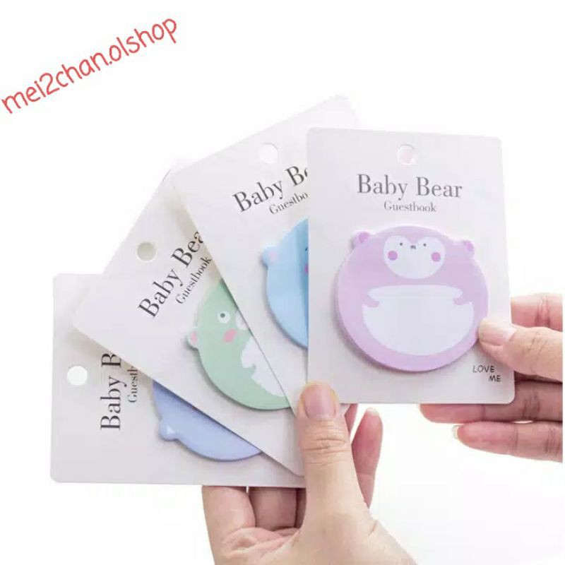

STICKY NOTES CUTE BABY BEAR MC001