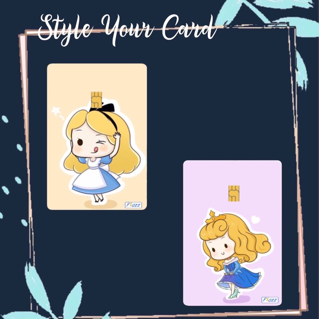 [CUSTOM 1 SISI] Flazz BCA Custom Print Disney Princess Free nama