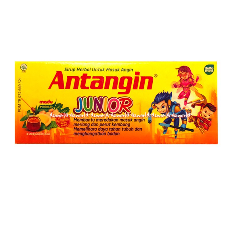 Antangin Junior 5sachet Obat Meredakan Masuk Angin Meriang Sakit Perut Anta Ngin Untuk Anak Anak