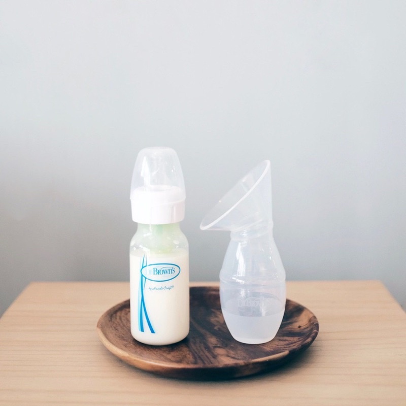 Dr.Brown's Milkflow Silicone BreastPump w/ 120ml PP Opt+ Bottle/POMPA ASI SILICONE