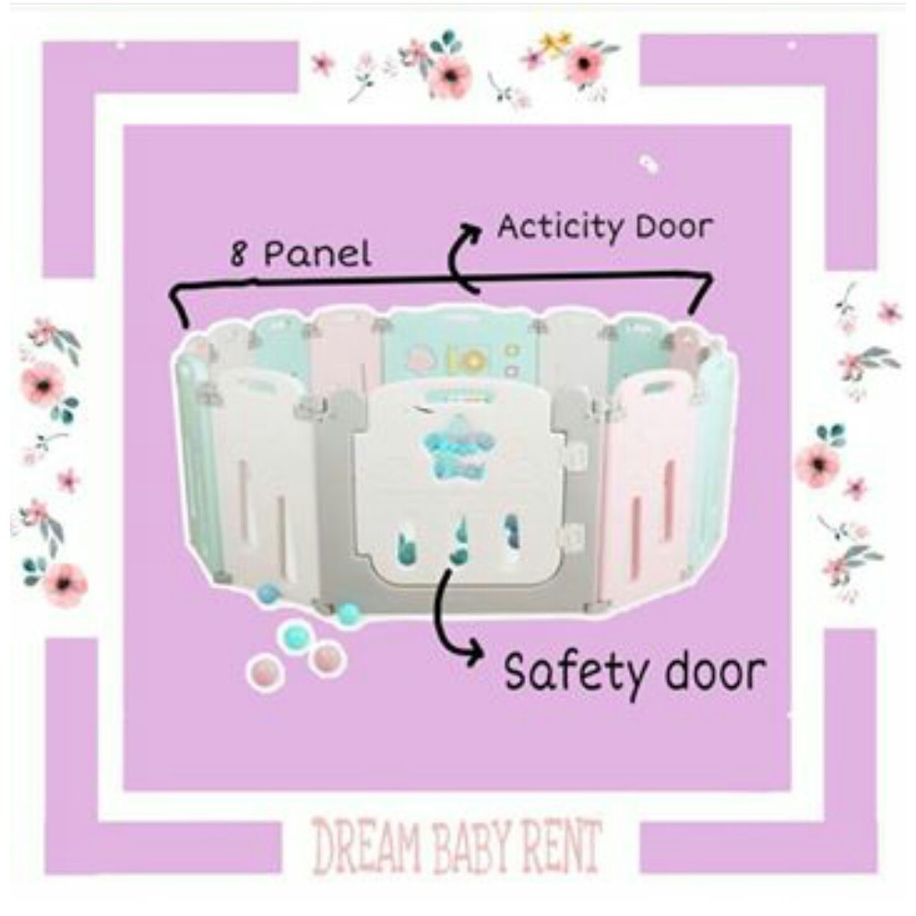 Sewa mainan anak COBY HAUS FOLD FENCE - 8+2 PANE