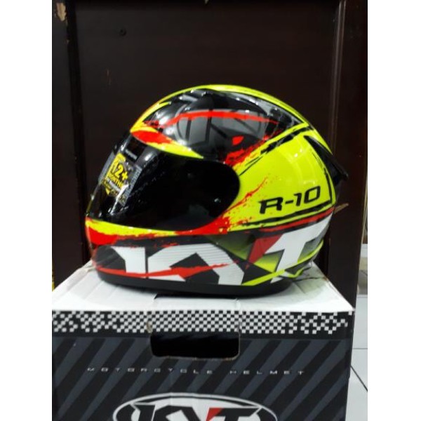 HM-1767 Helm Fullface Kyt R-10 Seri 2 Murah