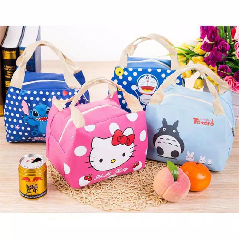 Lunch bag cooler bag Tas bekal KARAKTER / tas bekal karakter ukuran besar / tas bekal anak tas lucu
