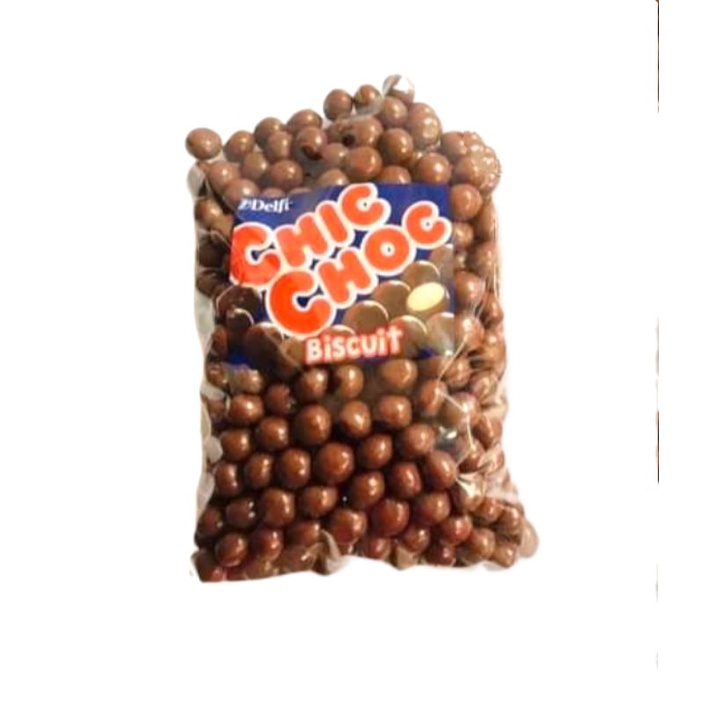 

coklat kiloan cokelat delfi chic choc isi biscuit 500gr