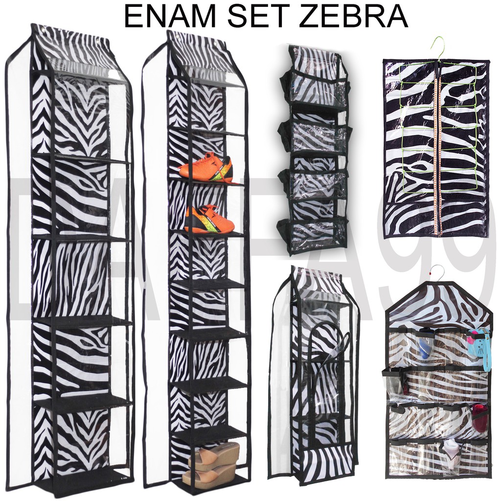 [ TERMURAH ] SET 6IN1 RESLETING ORGANIZER Gantungan jilbab HJO Gantungan sepatu HSO Rak tas HBO