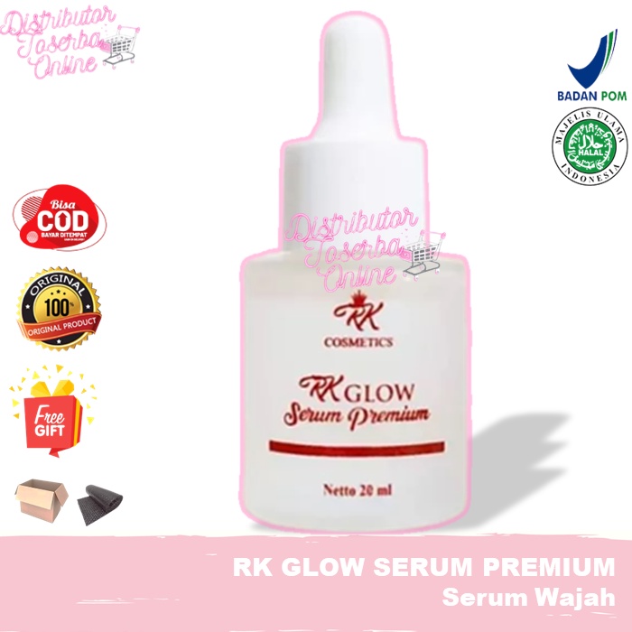 (Team Resmi) RK Cosmetics Serum Premium Original RK Glow Serum Wajah Melembabkan Mencerahkan  Wajah