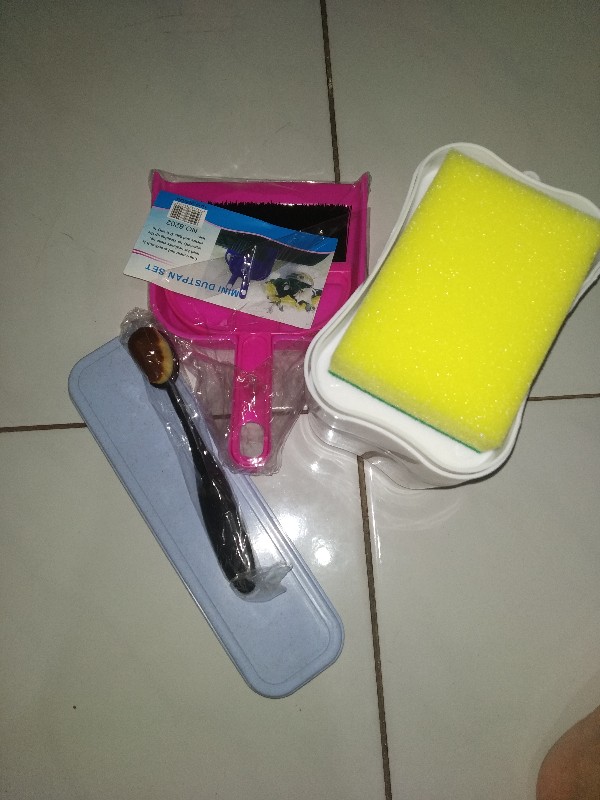 Sapu Mini Set Serokan Kecil / Alat Kebersihan Karpet Mobil Meja