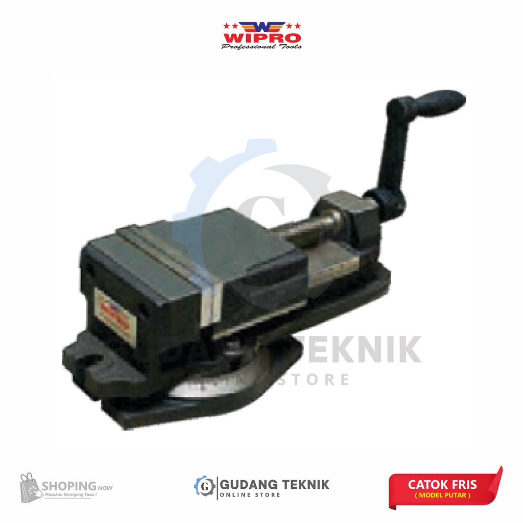 Catok Fris Putar 5&quot; WIPRO EK-130 / Ragum Fris Rotary Swivel Base 5inch WIPRO EK130 - Tanggem Putar WIPRO EK 130