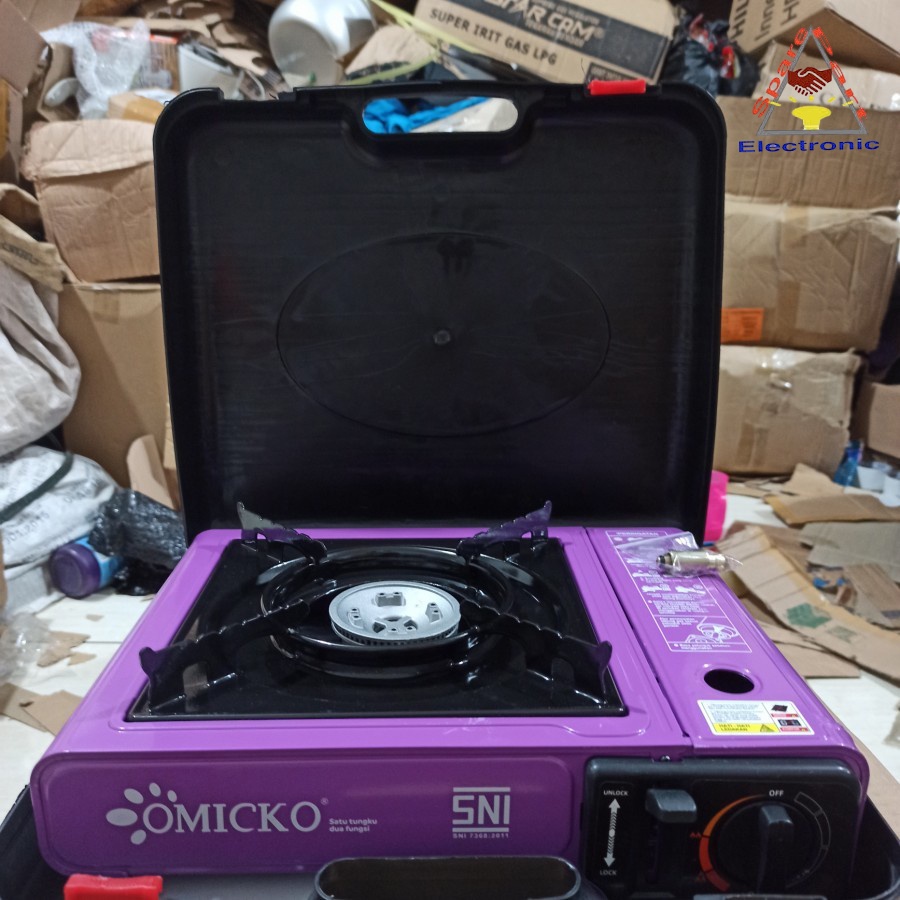 Kompor Portable Omicko 2 in 1 Kompor BBQ Gas Termurah Promo