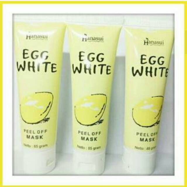 HANASUI EGG WHITE MASKER - MASKER EGG BPOM - MASKER PUTIH TELUR - MASKER WAJAH