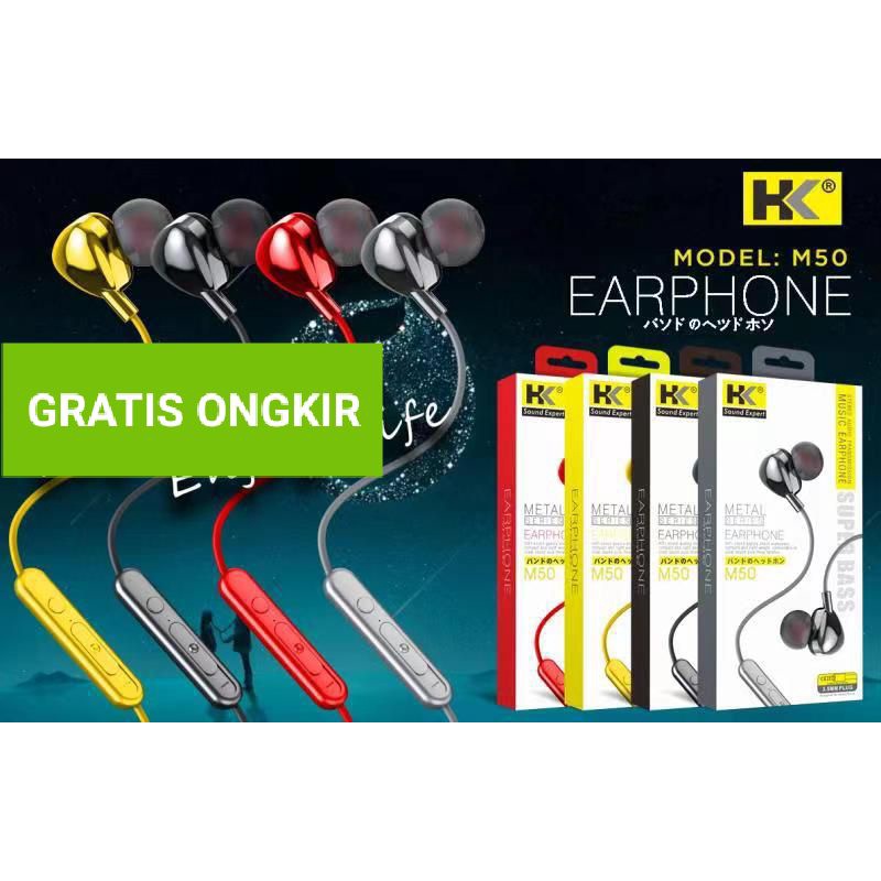 handsfre HK M50 super bass original HK kwalitas Joss