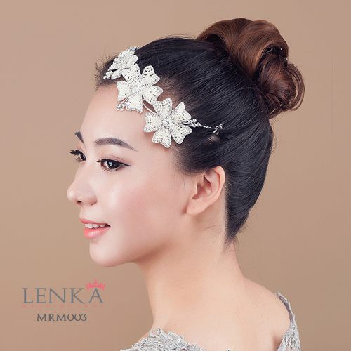 LENKA Aksesoris Rambut Headpiece Pengantin Hiasan Sanggul Tiara Bridal MRM003
