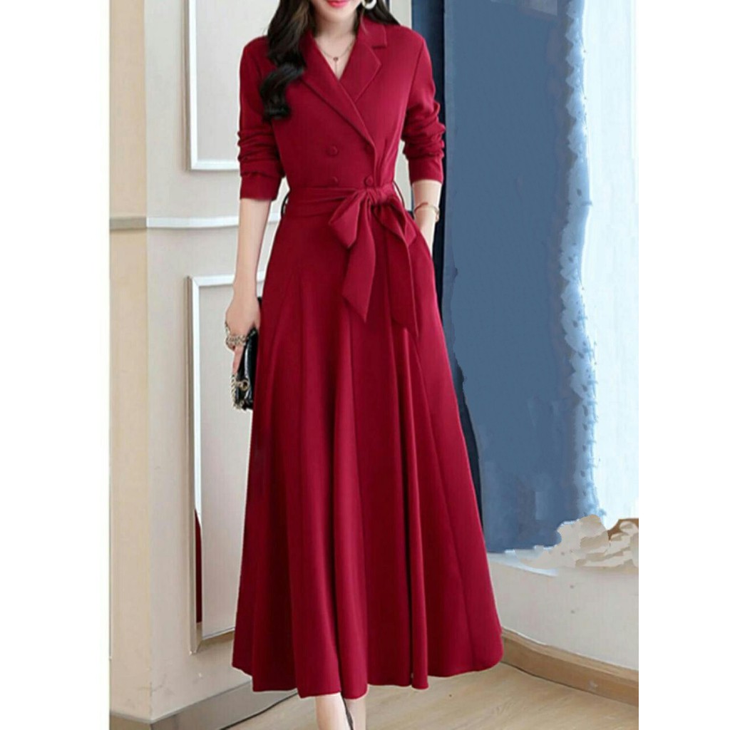 DRESS RANIA RED BAHAN BALOTELLY LD 100 PJ 110