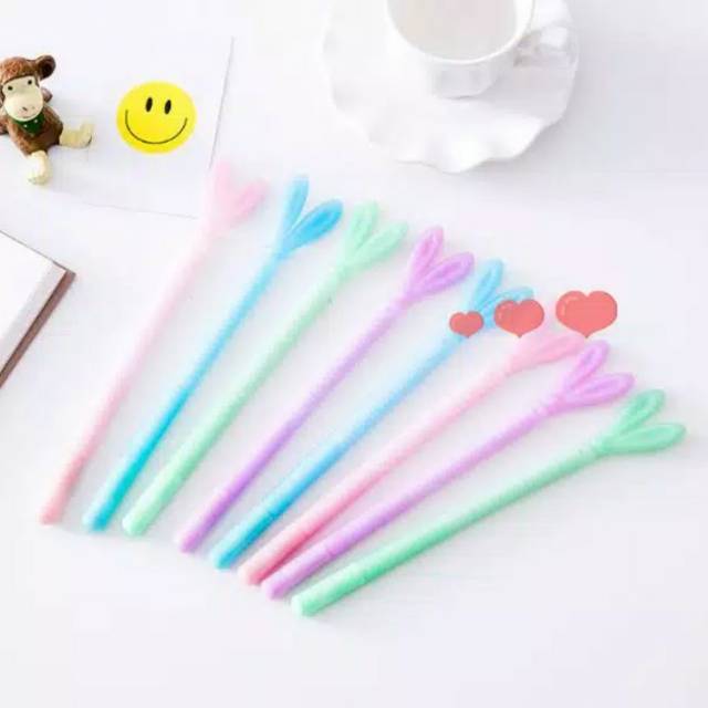 

[JOGJA] Pulpen Gel Desain Kartun Lucu Love Hijau