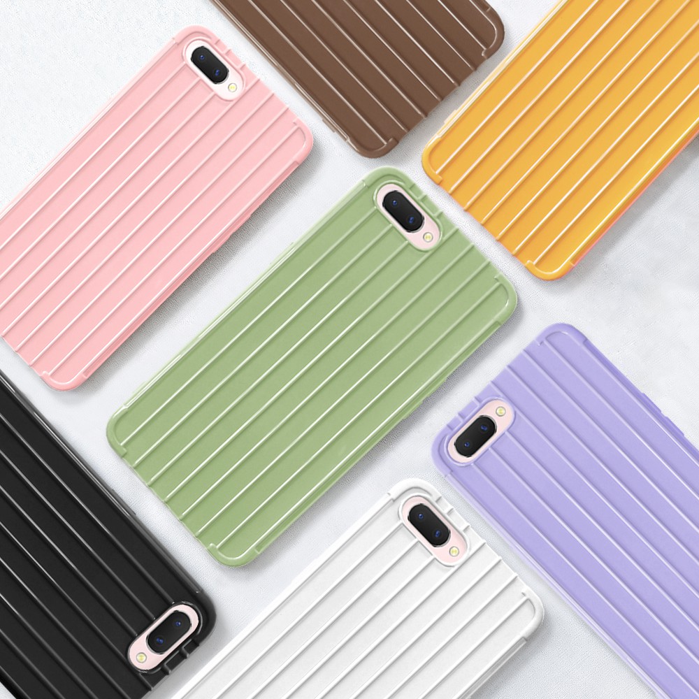 Casing Gaya Trunk Warna Polos untuk OPPO A37 A57 F1S F5 F7