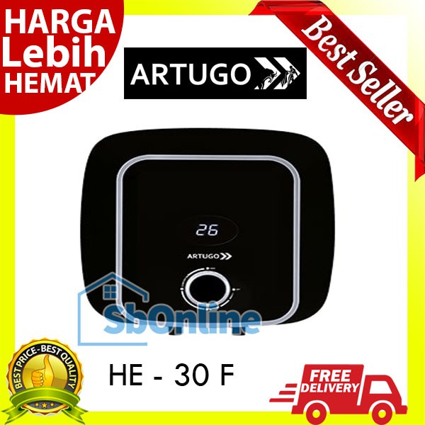 ARTUGO Electric Water Heater Digital Display 30 Liter - HE 30 F