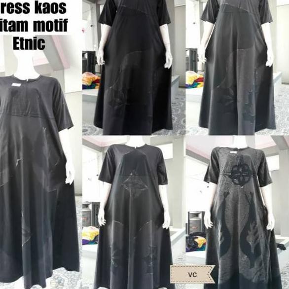 LANGSUNG KIRIM.. Daster Jumbo Panjang Klok Lengan Pendek / Velly Klok Kaos Super Batik Pelangi