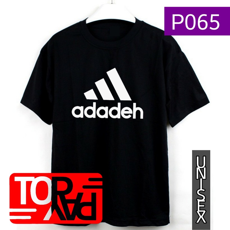 baju distro pria wanita kaos pakaian dewasa 30s L XL P065 plesetan adadeh