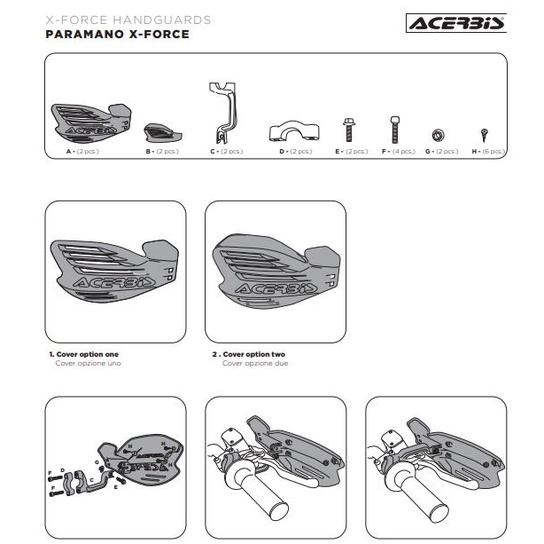 Pelindung Tangan ACERBIS Handguard X-Force