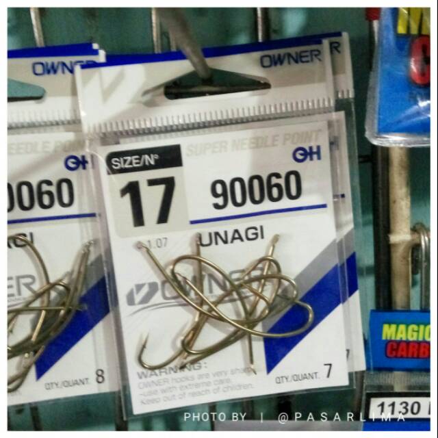 Owner nomor 17 kode tanpa lubang kail pancing