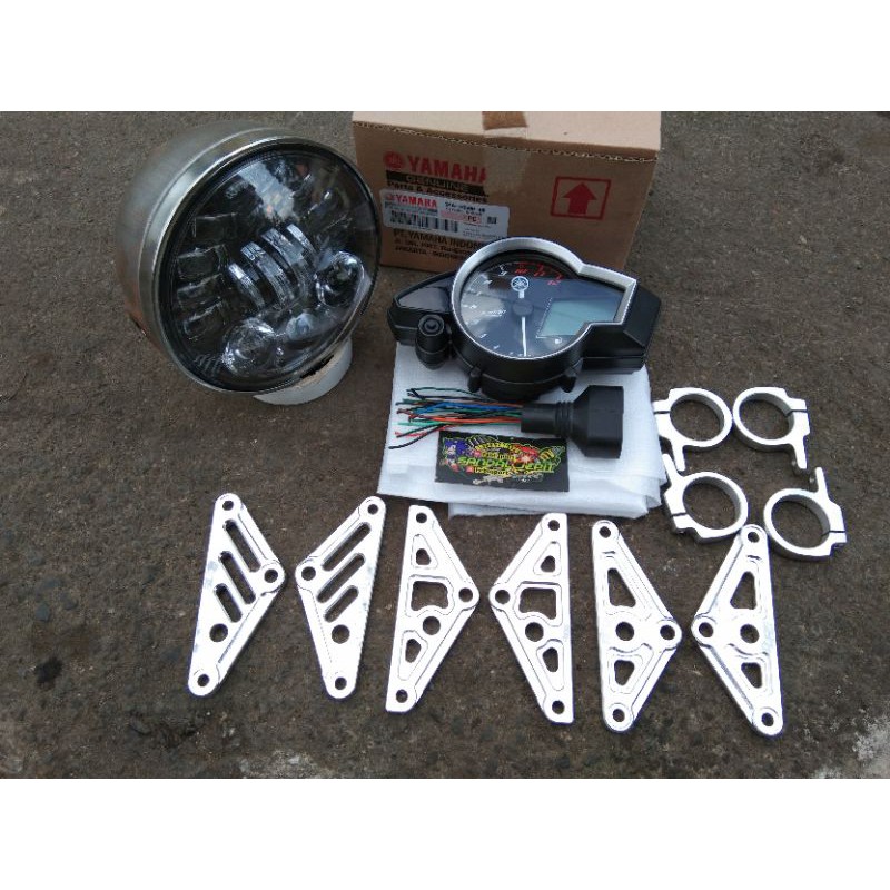 PAKET SET LAMPU DAYMAKER SPEDO VIXION LAMPU DAYMAKER 5,7 INCH 16 LED IMPORT BATOK L2G FULL PRESSSPEE