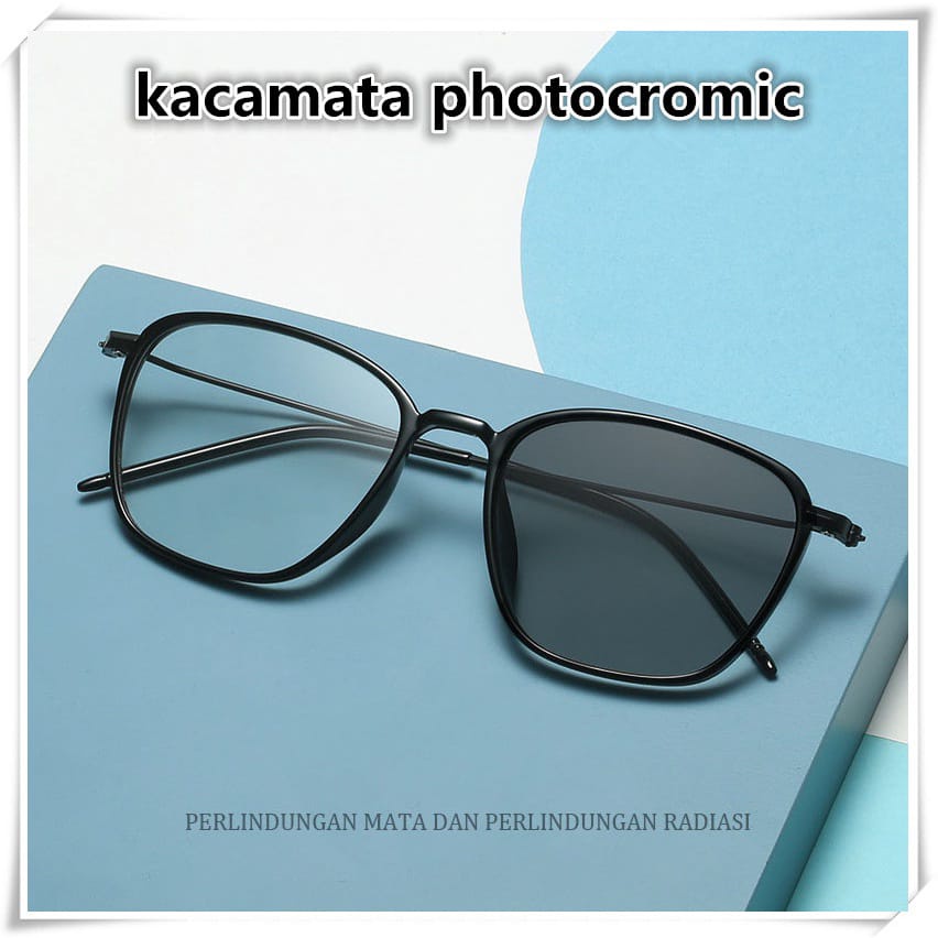 KACAMATA ANTI RADIASI PHOTOCROMIC KACAMATA PRIA/WANITA PHOTOCROMIC 2IN 1