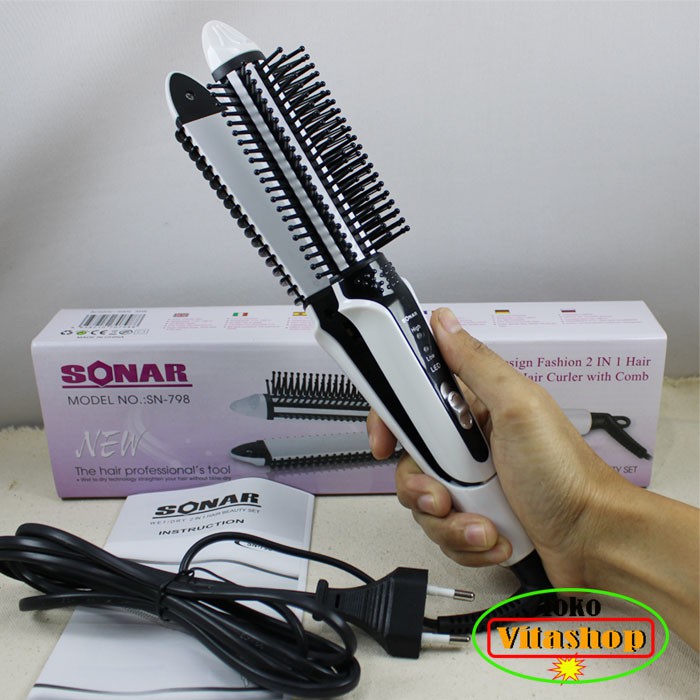 Catokan Rambut Sonar SN 798 Catok Curly dan Lurus