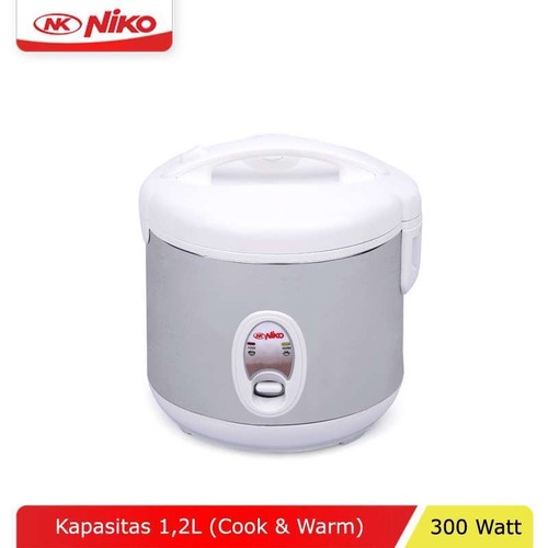 Niko Rice Cooker NK-12 BTQ/WS/BG - Kapasitas 1.2 L