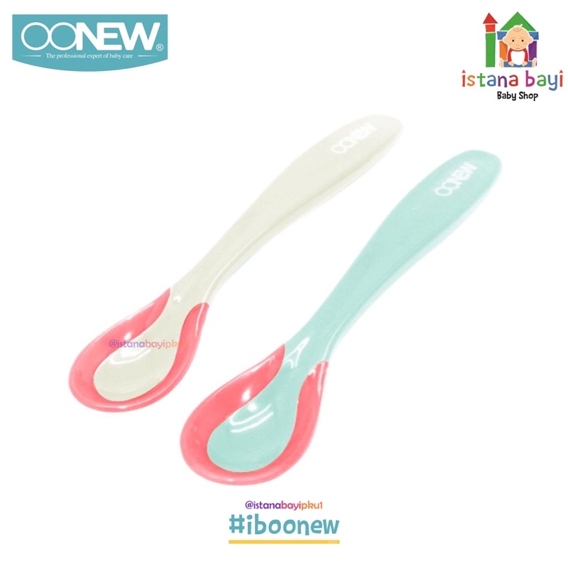 Oonew Thermochromic Heat Sensitive Spoon/sendok makan bayi/sendok anti panas