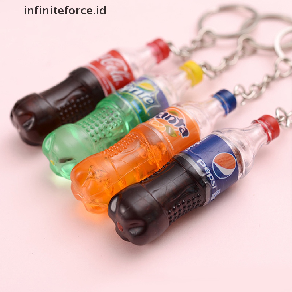 Gantungan Kunci Bentuk Botol Minum Handmade Bahan Resin Untuk Hadiah Souvenir