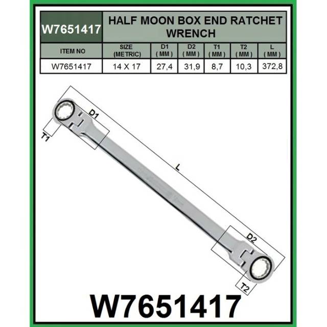 JONNESWAY 72 TEETH EXTRA LONG FLEXIBLE RATCHET WRENCH ( W7651417 )