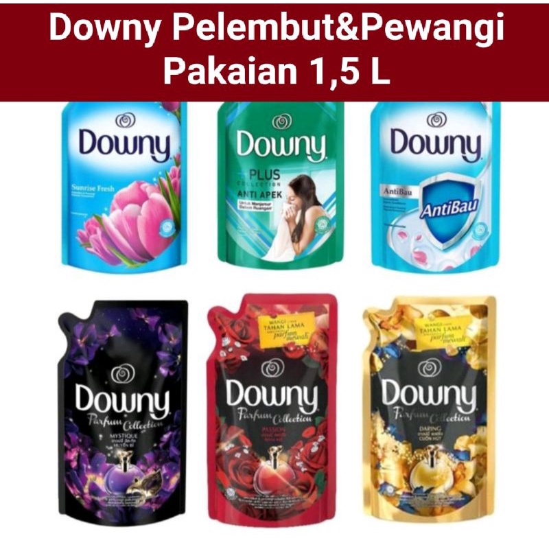 Downy Pelembut Dan Pewangi Pakaian Konsentrat Mystique 1,5 Liter